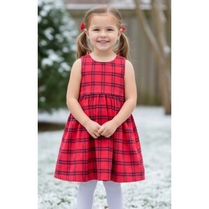 Carter's Sleeveless Plaid dress Red & Black Size 6